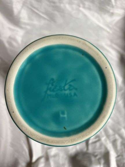 Vintage Fiesta Turquoise 9 5/8 Vase