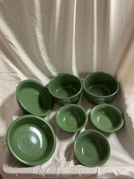 Fiesta Sage 3- Salsa Bowls, 2- 28oz Gusto Bowls, 2- Medium Soup Bowl