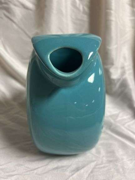 Vintage Fiesta Turquoise Disk Water Pitcher