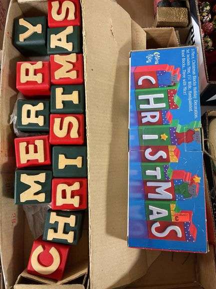 Merry Christmas Wooden Block Sign (2)