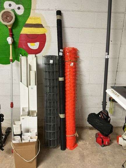 Chicken Wire, Snow Fence with stakes, Plastic Weed Barrier