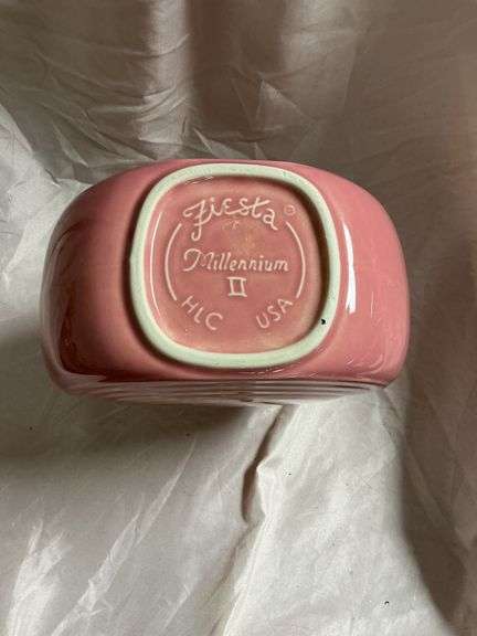 Vintage Fiesta Rose Pink Large Disk Pitcher