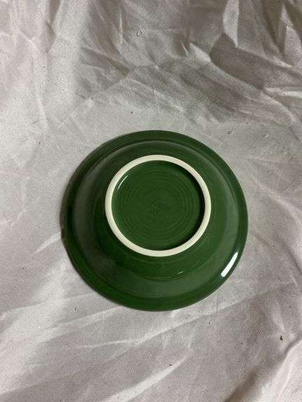 Fiesta Sage 4- Tea Cup and Saucer Sets and 2- Fruit/Dessert (Sauce) Bowls