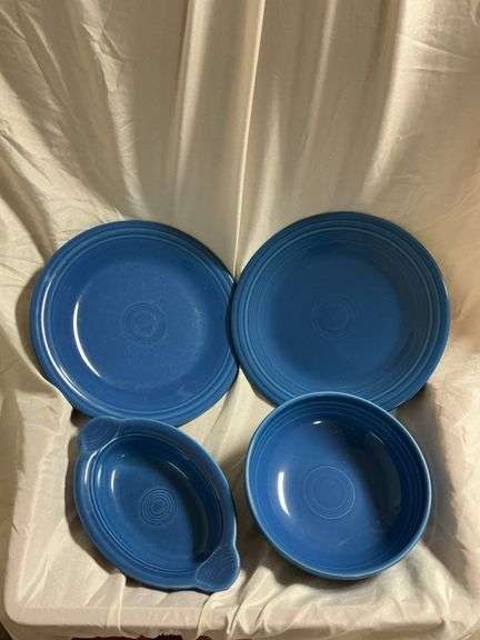 Fiesta Lapis 1- Oval Individual Casserole Dish, 1- 3 Ring 7.5" Bowl, 2- 10" Plates