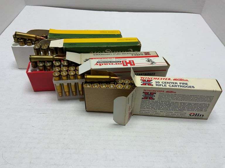 22-250 ammo and brass - all in boxes - Brian Burke Auctions