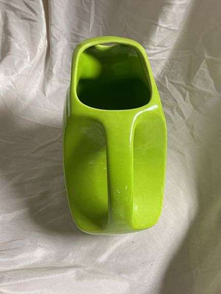 Vintage Chartreuse Disk Water Pitcher