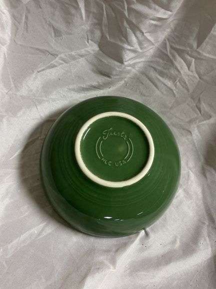 Fiesta Sage 2- Large Bistro Bowls, 2- Plates 9"