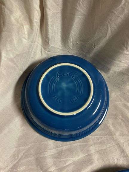 Fiesta Lapis 2- 18oz Jumbo Mugs, 1- Bread Butter Plate 7", 1- Cereal Bowl (Medium) 7"
