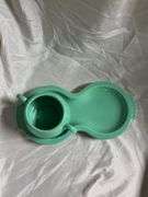 Fiesta Sea Mist 1- Ring Handle Mug, 1- Snack Plate with Tea Cup, 1- Oval Platter 13.5", 1- Sugar Dis