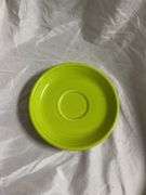 Vintage Fiesta Chartreuse 1- Tea Cup and Saucer Set, 1- Sauce Boat, 1- Mug, 1- Oval Platter 10"