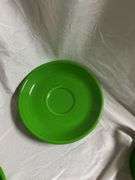 Fiesta Shamrock 3- Tea Cup and Saucer Plates, 2- Saucer Plates (color is slightly darker), 1- 18oz B