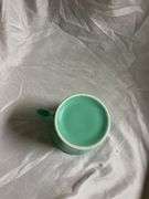 Fiesta Sea Mist 1- Ring Handle Mug, 1- Snack Plate with Tea Cup, 1- Oval Platter 13.5", 1- Sugar Dis