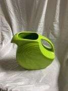 Vintage Chartreuse Disk Water Pitcher