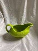 Vintage Fiesta Chartreuse 1- Tea Cup and Saucer Set, 1- Sauce Boat, 1- Mug, 1- Oval Platter 10"