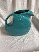 Vintage Fiesta Turquoise Disk Water Pitcher