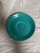 Vintage Fiesta Turquoise 2- Cereal Bowls 6 7/8", 1- Plate 7", 1- Tea Cup and Saucer