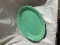 Fiesta Sea Mist 1- Ring Handle Mug, 1- Snack Plate with Tea Cup, 1- Oval Platter 13.5", 1- Sugar Dis