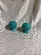 Vintage Fiesta Turquoise 2- Salt and Pepper Shaker Sets, 1- Sauce Boat
