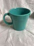 Vintage Fiesta Turquoise 3 - 15 oz Tapered Mugs, 1- Ring Handle, 1- Java Mug