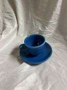 Fiesta Lapis 1- Oval Bread Tray, 2- Tea Cups & Saucers, 1- 18oz Bistro Latte Mug