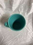 Vintage Fiesta Turquoise 3- 18oz Bistro Latte Mugs