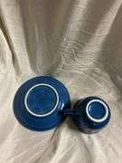 Fiesta Lapis 1- Oval Bread Tray, 2- Tea Cups & Saucers, 1- 18oz Bistro Latte Mug