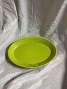 Vintage Fiesta Chartreuse 1- Tea Cup and Saucer Set, 1- Sauce Boat, 1- Mug, 1- Oval Platter 10"
