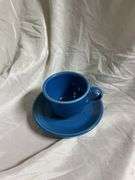 Fiesta Lapis 1- Oval Bread Tray, 2- Tea Cups & Saucers, 1- 18oz Bistro Latte Mug