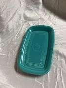 Vintage Fiesta Turquoise 1- Extra Large Butter Dish (No Cover), 1- Oval Individual Casserole Dish, 1