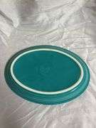 Vintage Fiesta Turquoise 1- Extra Large Butter Dish (No Cover), 1- Oval Individual Casserole Dish, 1