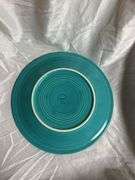Vintage Fiesta Turquoise 1- Christmas 10" Light Bulb Plate, 1- 3 Ring Bowl 7.5", 2- 10" Plates
