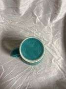 Vintage Fiesta Turquoise 3- 18oz Bistro Latte Mugs