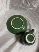 Fiesta Sage 4- Tea Cup and Saucer Sets and 2- Fruit/Dessert (Sauce) Bowls