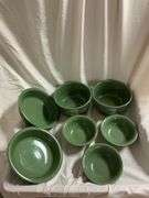 Fiesta Sage 3- Salsa Bowls, 2- 28oz Gusto Bowls, 2- Medium Soup Bowl