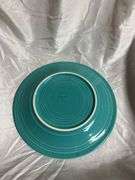 Vintage Fiesta Turquoise 1- Christmas 10" Light Bulb Plate, 1- 3 Ring Bowl 7.5", 2- 10" Plates