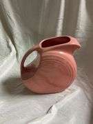 Vintage Rose Pink Disk Water Pitcher