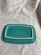 Vintage Fiesta Turquoise 1- Extra Large Butter Dish (No Cover), 1- Oval Individual Casserole Dish, 1