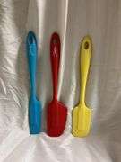 3 Fiesta Spatulas - Sunflower, Scarlet, Peacock Colors