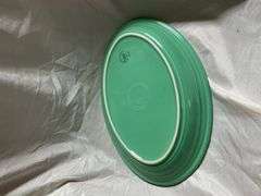 Fiesta Sea Mist 1- Ring Handle Mug, 1- Snack Plate with Tea Cup, 1- Oval Platter 13.5", 1- Sugar Dis