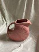 Vintage Rose Pink Disk Water Pitcher