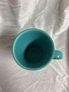 Vintage Fiesta Turquoise 3- 18oz Bistro Latte Mugs