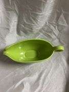 Vintage Fiesta Chartreuse Christmas Light Bulb Plate and 1 Rhythm by Homer Laughin Chartreuse Gravy 