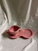 Vintage fiesta Rose Pink 1- salt & pepper shakers, 1- small disk pitcher, 1- cream and sugar saucer 