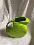 Vintage Chartreuse Disk Water Pitcher