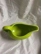 Vintage Fiesta Chartreuse 1- Tea Cup and Saucer Set, 1- Sauce Boat, 1- Mug, 1- Oval Platter 10"