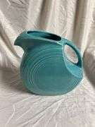 Vintage Fiesta Turquoise Disk Water Pitcher
