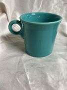 Vintage Fiesta Turquoise 3 - 15 oz Tapered Mugs, 1- Ring Handle, 1- Java Mug