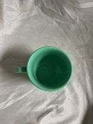 Fiesta Sea Mist 1- Ring Handle Mug, 1- Snack Plate with Tea Cup, 1- Oval Platter 13.5", 1- Sugar Dis