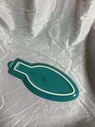 Vintage Fiesta Turquoise 1- Christmas 10" Light Bulb Plate, 1- 3 Ring Bowl 7.5", 2- 10" Plates