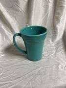 Vintage Fiesta Turquoise 3- 18oz Bistro Latte Mugs